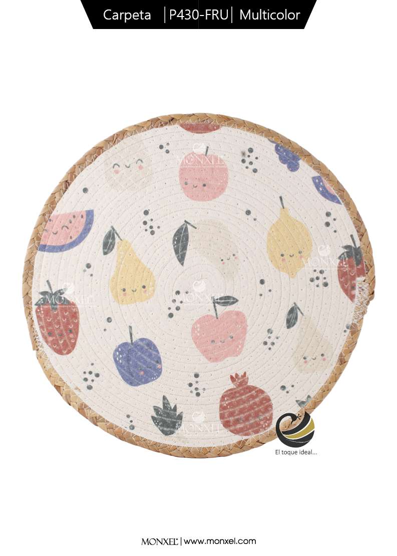 Carpeta (Plato Base) P430-FRU Multicolor 37.5 cm. (Algodón)