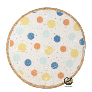 Carpeta (Plato Base) P432-CIR Multicolor 37.5 cm. (Algodón)
