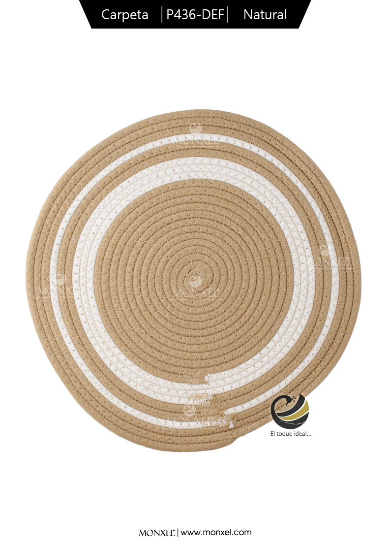 Carpeta (Plato Base) P436-DEF Natural 38 cm. (Algodón)