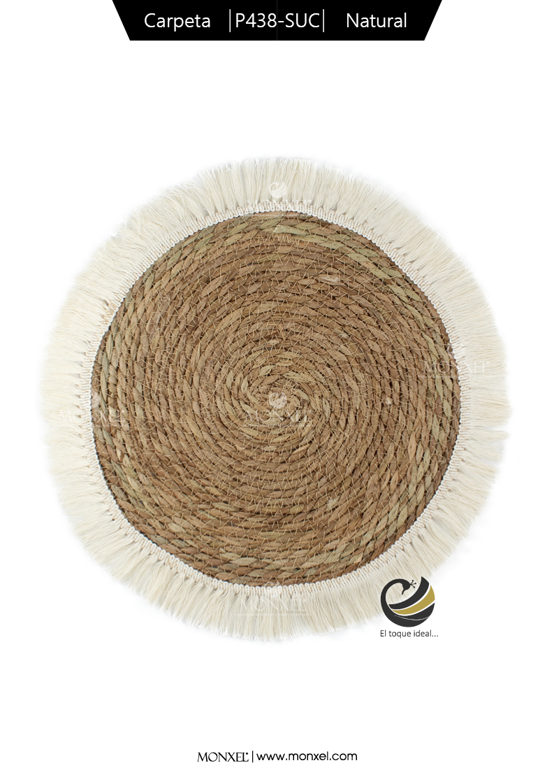 Carpeta (Plato Base) P438-SUC Natural 43 cm. (Hojas de Maíz)