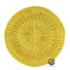 Carpeta (Plato Base) P464-TEJ Amarillo 35 cm. (Hojas de Palma)