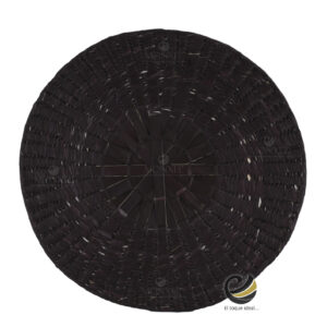 Carpeta (Plato Base) P464-TEJ Ciruela 35 cm. (Hojas de Palma)