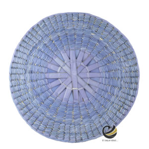 Carpeta (Plato Base) P464-TEJ Lila 35 cm. (Hojas de Palma)
