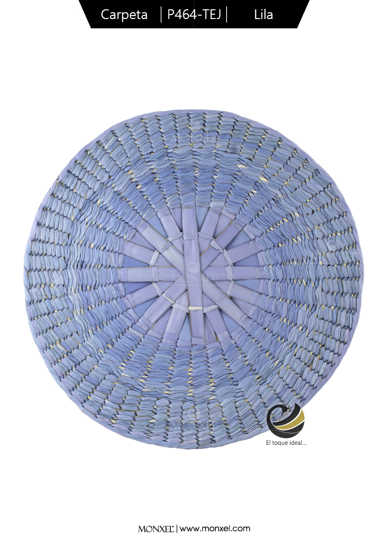 Carpeta (Plato Base) P464-TEJ Lila 35 cm. (Hojas de Palma)