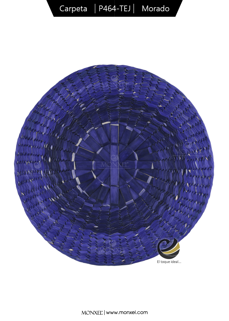 Carpeta (Plato Base) P464-TEJ Morado 35 cm. (Hojas de Palma)