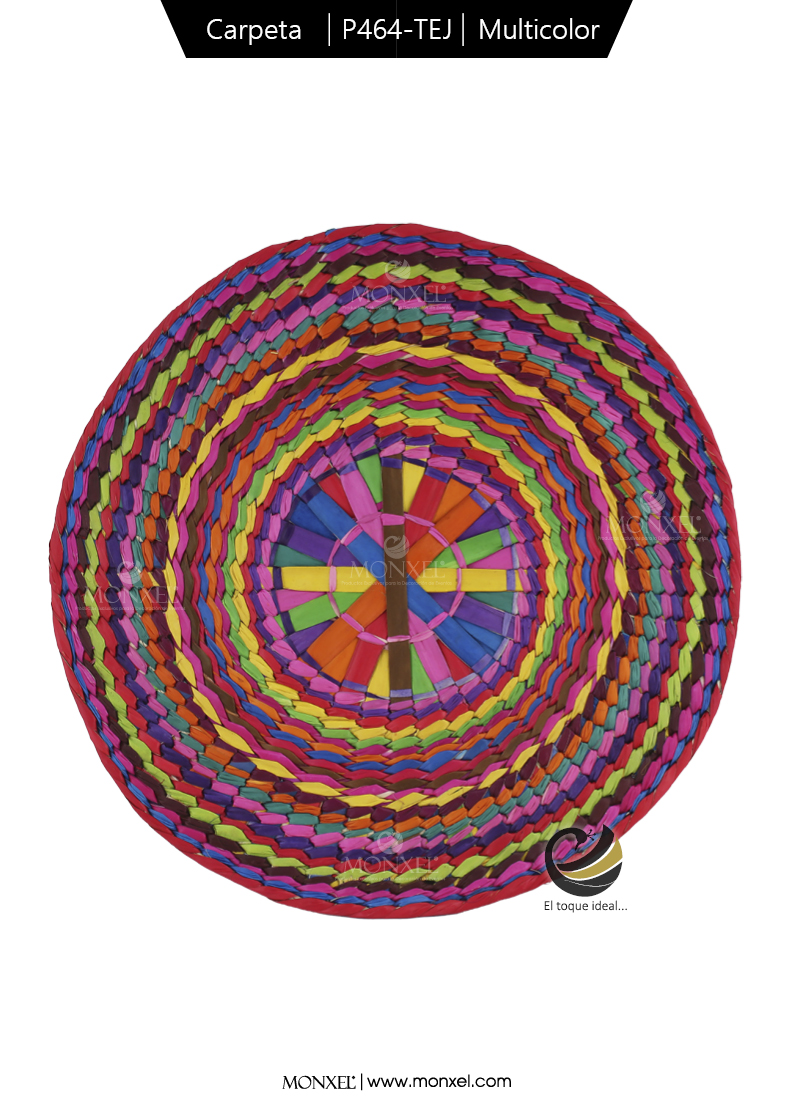 Carpeta (Plato Base) P464-TEJ Multicolor 35 cm. (Hojas de Palma)