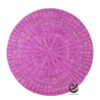 Carpeta (Plato Base) P464-TEJ Rosa Caramelo 35 cm. (Hojas de Palma)