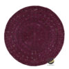 Carpeta (Plato Base) P464-TEJ Tinto 35 cm. (Hojas de Palma)