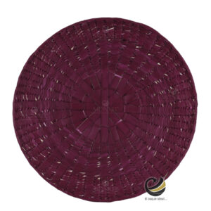 Carpeta (Plato Base) P464-TEJ Tinto 35 cm. (Hojas de Palma)