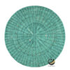 Carpeta (Plato Base) P464-TEJ Turquesa 35 cm. (Hojas de Palma)
