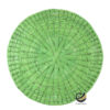 Carpeta (Plato Base) P464-TEJ Verde Limón 35 cm. (Hojas de Palma)