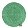 Carpeta (Plato Base) P464-TEJ Verde Menta 35 cm. (Hojas de Palma)
