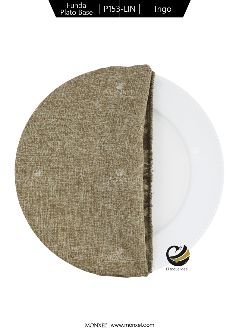 Funda Plato Base P153-LIN Trigo 40 cm. (Textil)
