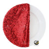 Funda Plato Base P456-LEN Rojo 40 cm. (Textil)
