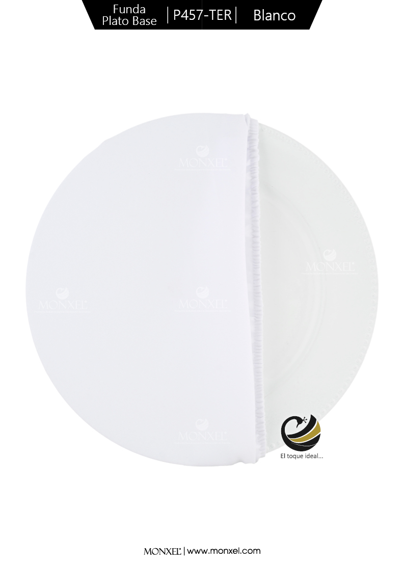 Funda Plato Base P457-TER Blanco 40 cm. (Textil)
