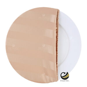 Funda Plato Base P458-RAY Champagne 40 cm. (Textil)