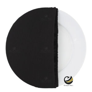 Funda Plato Base P459-LIN Negro 40 cm. (Textil)
