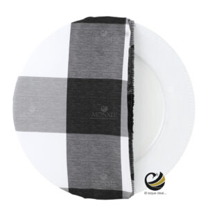 Funda Plato Base P460-PIC Negro 40 cm. (Textil)