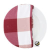 Funda Plato Base P460-PIC Rojo 40 cm. (Textil)