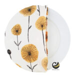 Funda Plato Base P461-LEO Amarillo 40 cm. (Textil)