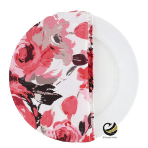 Funda Plato Base P466-ROS Coral 40 cm. (Textil)