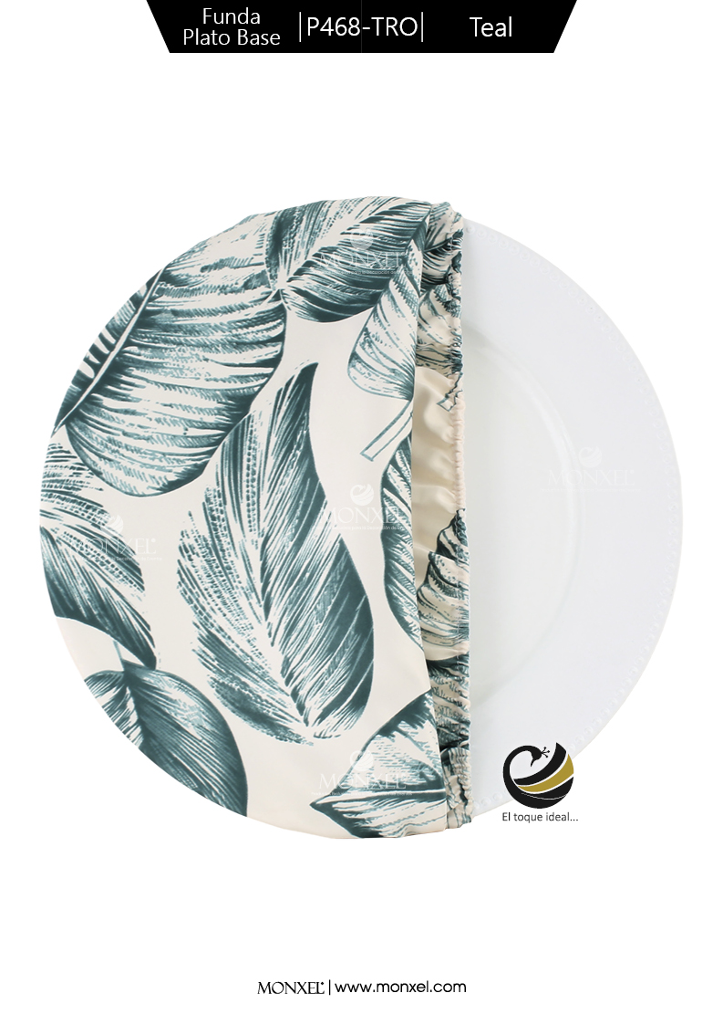 Funda Plato Base P468-TRO Teal 40 cm. (Textil)