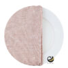 Funda Plato Base P153-LIN Palo de Rosa 40 cm. (Textil)