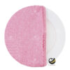 Funda Plato Base P153-LIN Rosa Baby 40 cm. (Textil)