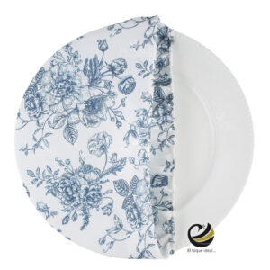 Funda Plato Base P384-TOI Azul Perry 40 cm. (Textil)