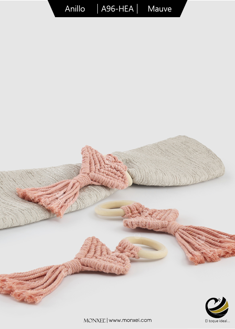 Anillos A96-HEA Mauve (Macramé)