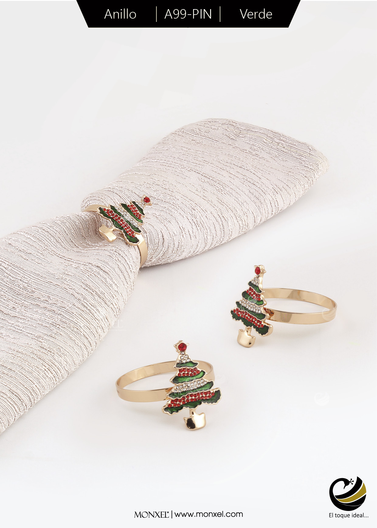 Anillos A99-PIN Verde (Acero Inoxidable)