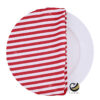 Funda Plato Base P476-RAY Rojo 40 cm. (Textil)