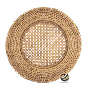 Plato Base P102-LAO Natural 31cm. (Ratán Natural)