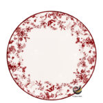 Plato Base D69-TOI Rojo 30.5 cm (Porcelana)