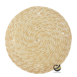 Carpeta (Plato Base) P258-PAG Natural Claro 36 cm. (Hojas de Maíz)