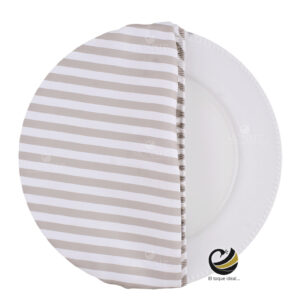 Funda Plato Base P476-RAY Taupe 40 cm. (Textil)
