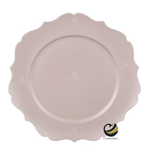 Plato Base P11-FLO Blush Pink 33 cm. (Polipropileno)