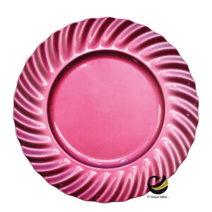 Plato Base P35-WAV Rosa Barbie 33 cm. (Polipropileno)