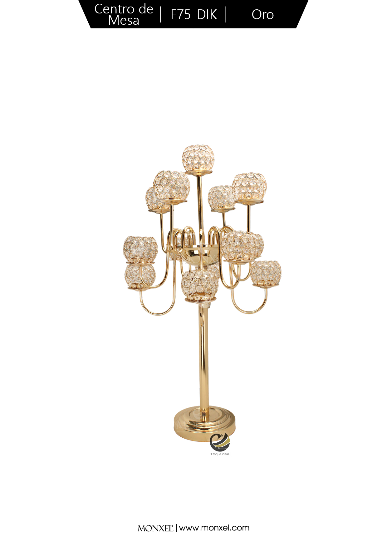 Centro de Mesa F75-DIK Oro
