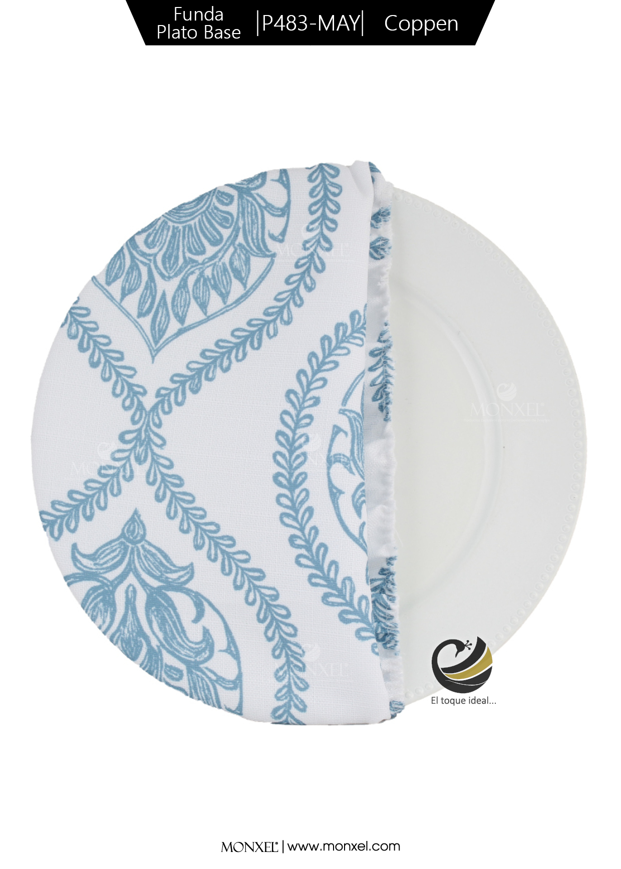 Funda Plato Base P483-MAY Coppen 40 cm. (Textil)