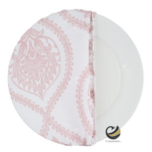 Funda Plato Base P483-MAY Blush Pink 40 cm. (Textil)