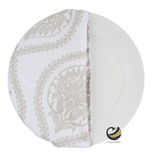 Funda Plato Base P483-MAY Taupe 40 cm. (Textil)