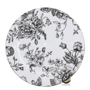 Plato Base P474-TOI Negro 33 cm. (Polipropileno)
