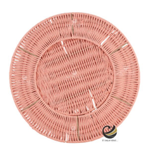 Carpeta (Plato Base) P479-BAO Durazno 35 cm. (Algodón)
