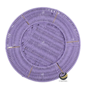 Carpeta (Plato Base) P479-BAO Lila 35 cm. (Algodón)
