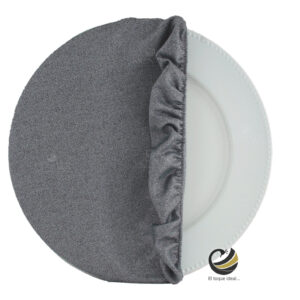 Funda Plato Base P481-NAM Carbón 40 cm. (Textil)
