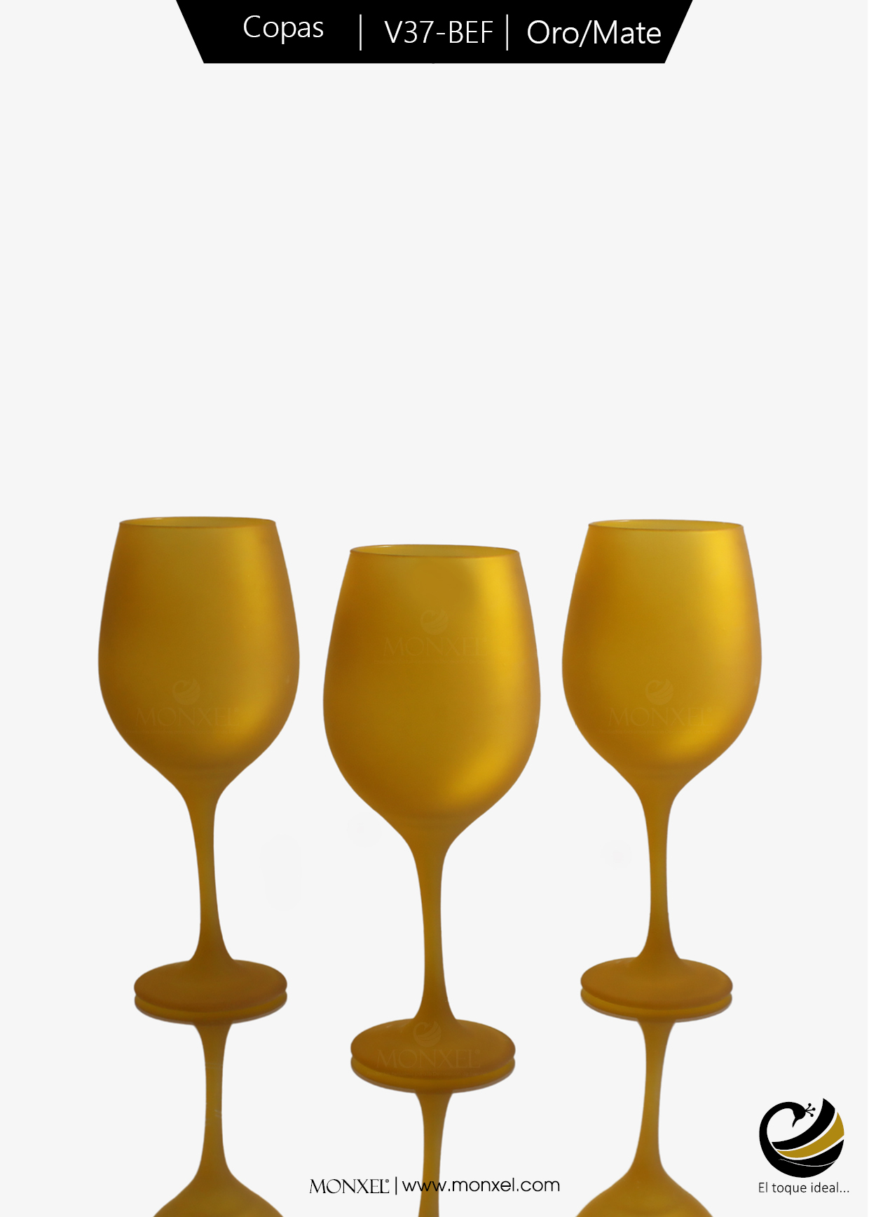 Copas Vino V37-BEF Oro Mate