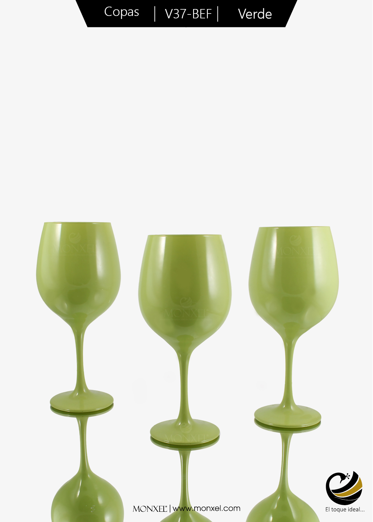Copas Vino V37-BEF Verde